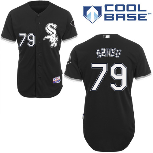 Jose Abreu #79 Youth Baseball Jersey-Chicago White Sox Authentic Alternate Home Black Cool Base MLB Jersey